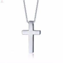 Conceptions simples de haute qualité en argent sterling pendentif croix bijoux